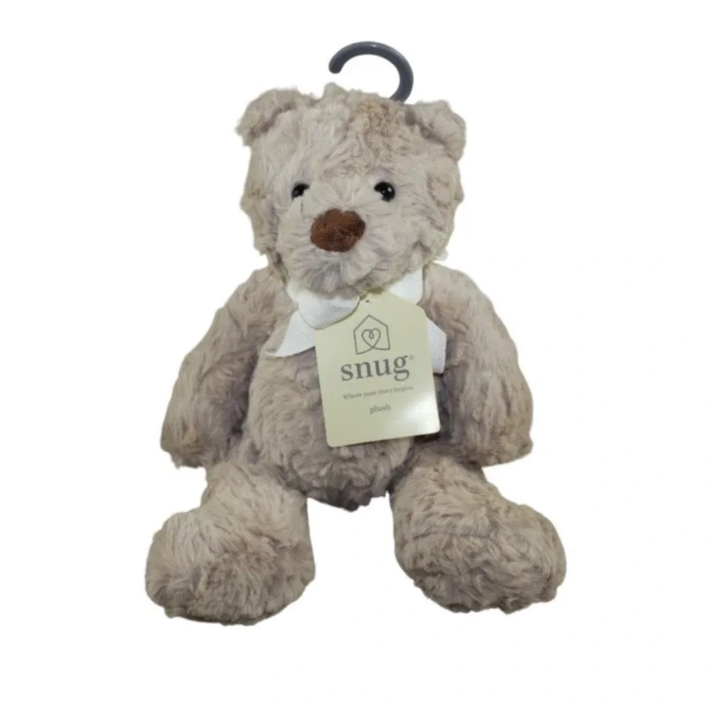 NWT Snug Baby Beige Teddy Bear Lovey Tan Plush Stuffed Animal Infant Comfort Toy